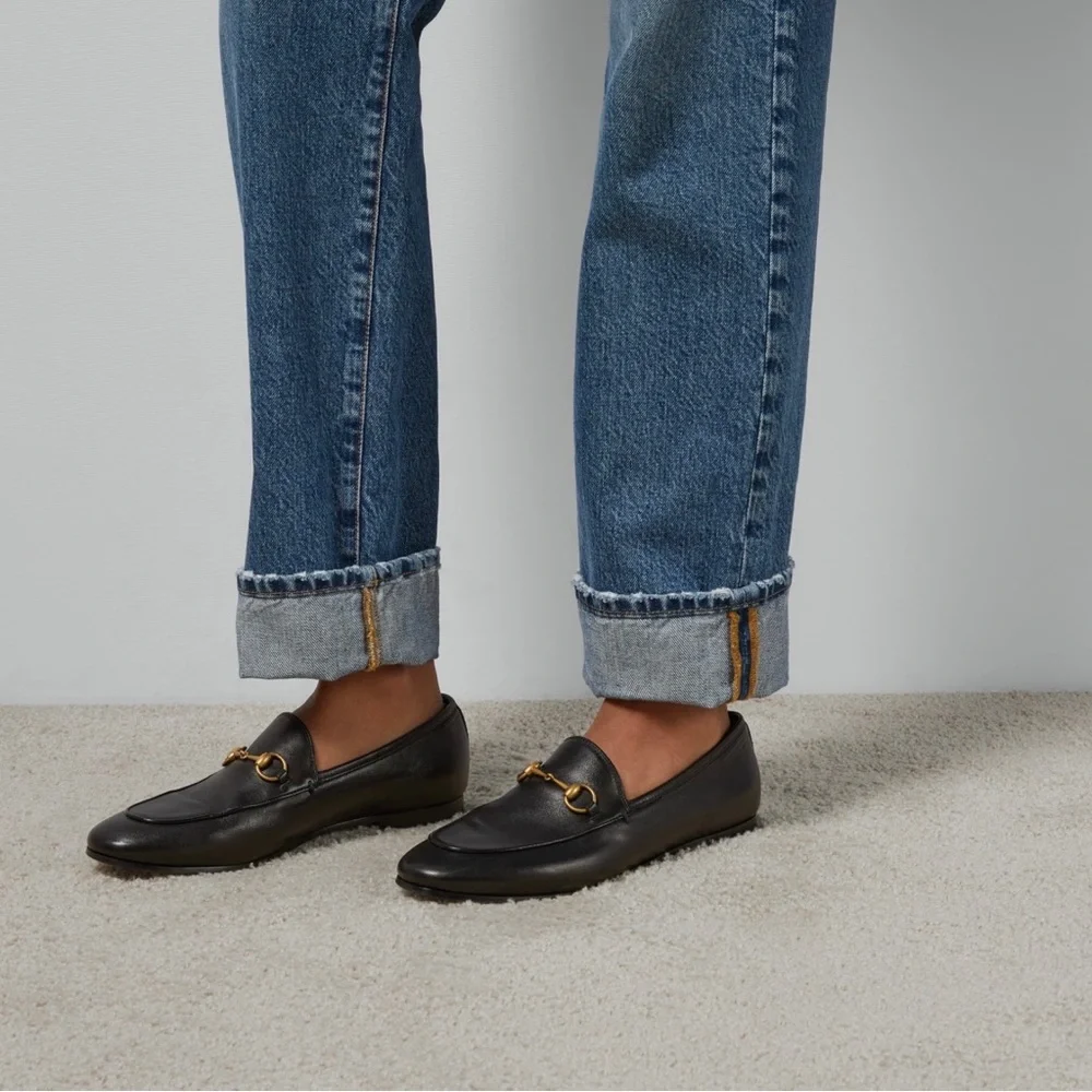 Gucci Jordaan Horsebit Leather Loafers - Picture 6 of 10